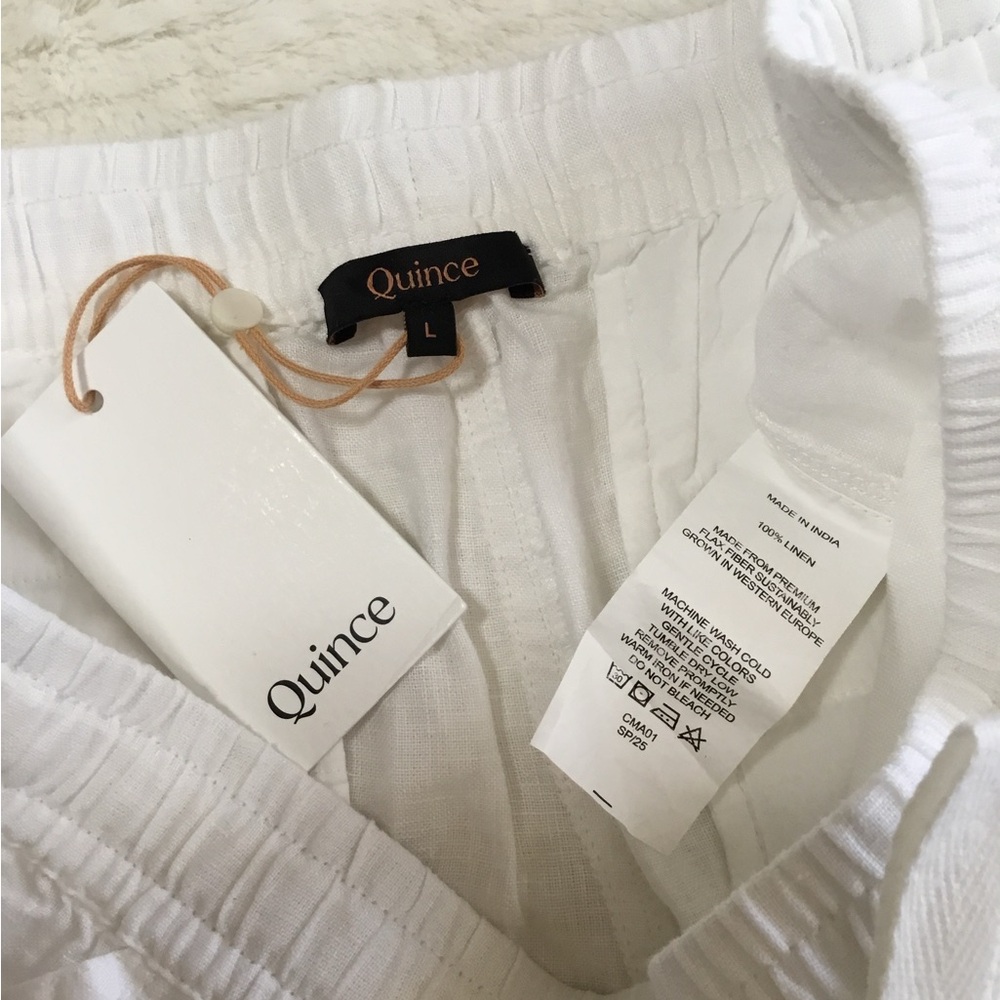 Quince 100% European Linen Shorts size large - Picture 7 of 13
